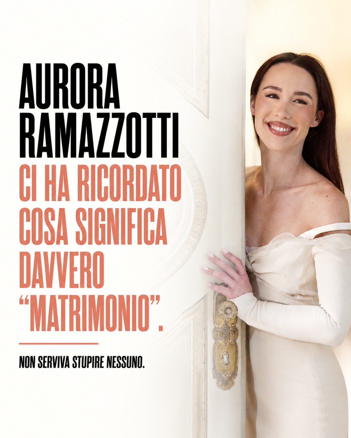 Aurora Ramazzotti ci ha ricordato cosa significa davvero matrimonio