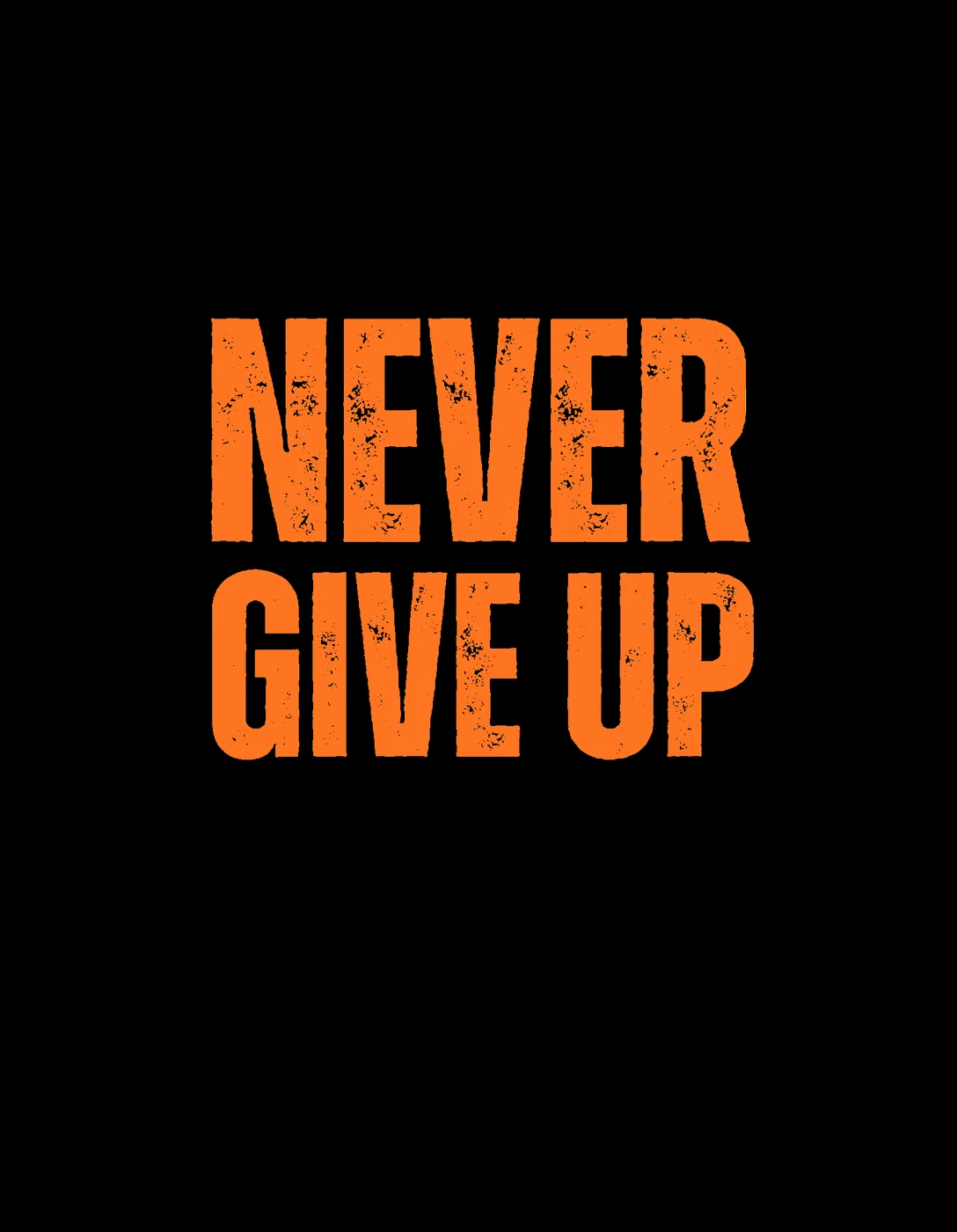 Logo Never give up – stay strong