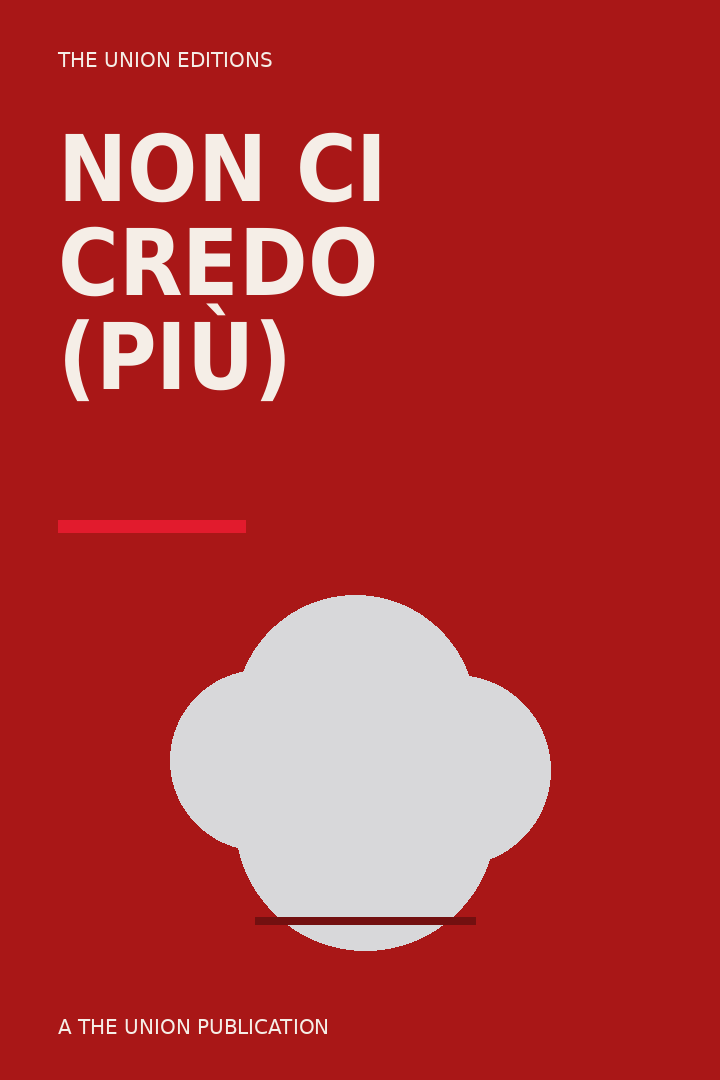 Copertina illustrata di Non ci credo (più)